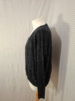 Pull noir col V Bershka - Taille M - 38