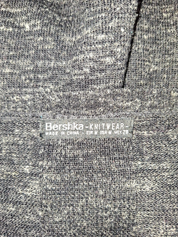 Pull noir col V Bershka - Taille M - 38