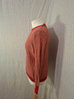 Pull rouge et marron Monoprix - Taille S - 36