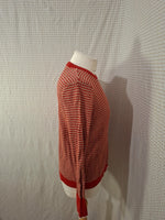 Pull rouge et marron Monoprix - Taille S - 36
