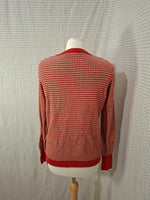 Pull rouge et marron Monoprix - Taille S - 36