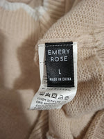Pull beige col V Emery Rose - Taille L - 40