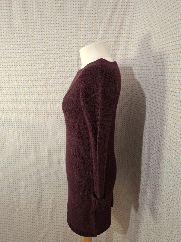 Robe pull violet brillant Creeks - Taille XS - 34