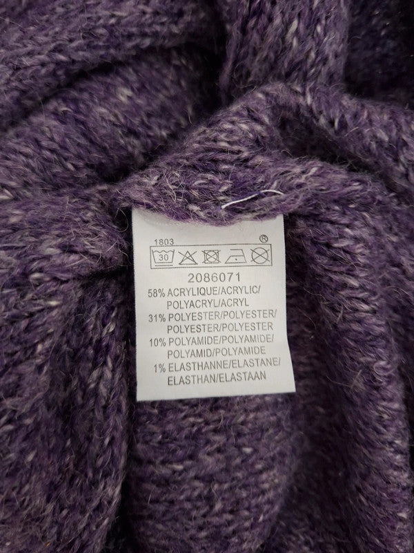 Robe pull violet Mademoiselle-Élégance - Taille XL - 42