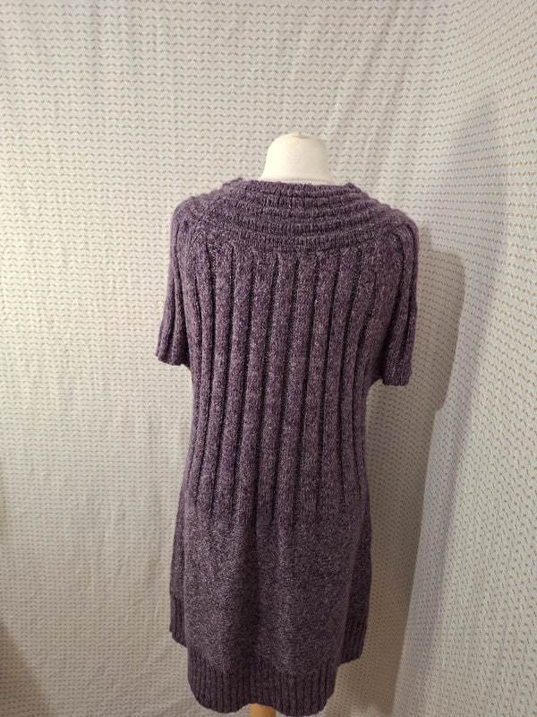 Robe pull violet Mademoiselle-Élégance - Taille XL - 42