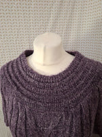 Robe pull violet Mademoiselle-Élégance - Taille XL - 42