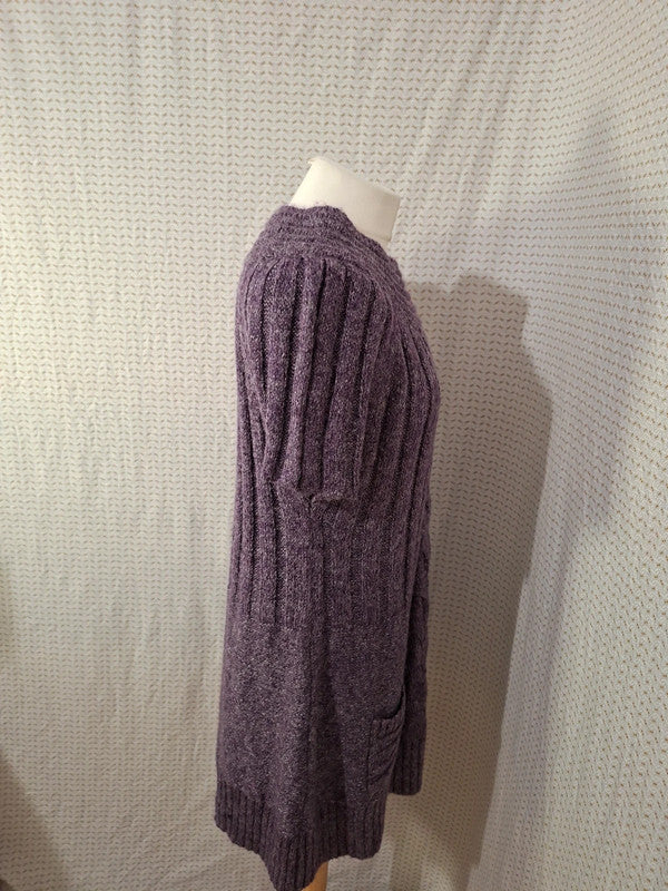 Robe pull violet Mademoiselle-Élégance - Taille XL - 42