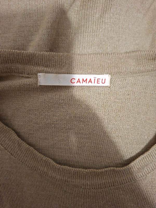 Robe pull marron Camaïeu - Taille L - 40