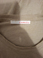 Robe pull marron Camaïeu - Taille L - 40