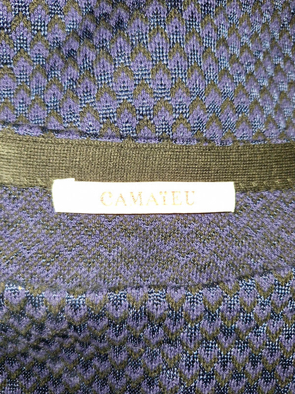 Robe pull bleu et violet Camaïeu - Taille S - 36