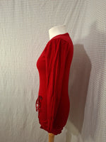 Robe pull rouge Mademoiselle-Élégance - Taille M - 38