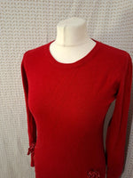 Robe pull rouge Mademoiselle-Élégance - Taille M - 38