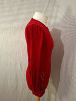 Robe pull rouge Mademoiselle-Élégance - Taille M - 38