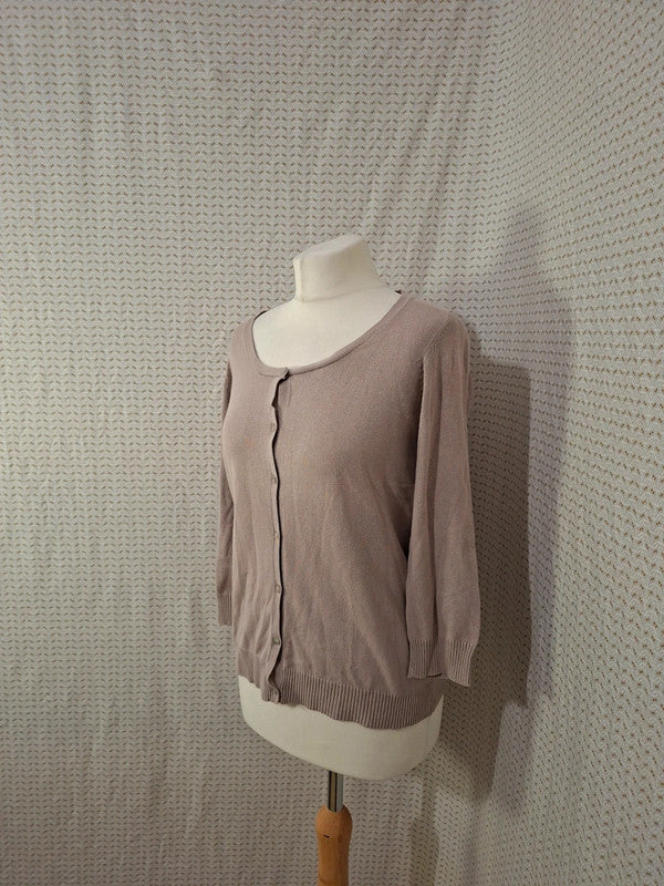 Gilet beige Camaïeu - Taille L - 40
