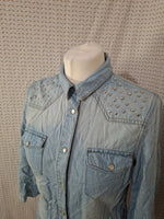 Chemisier bleu Yessica - Taille M - 38