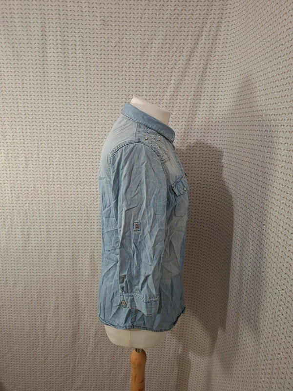 Chemisier bleu Yessica - Taille M - 38