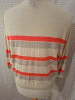 Cardigan beige et gris Mango - Taille S - 36