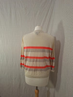 Cardigan beige et gris Mango - Taille S - 36