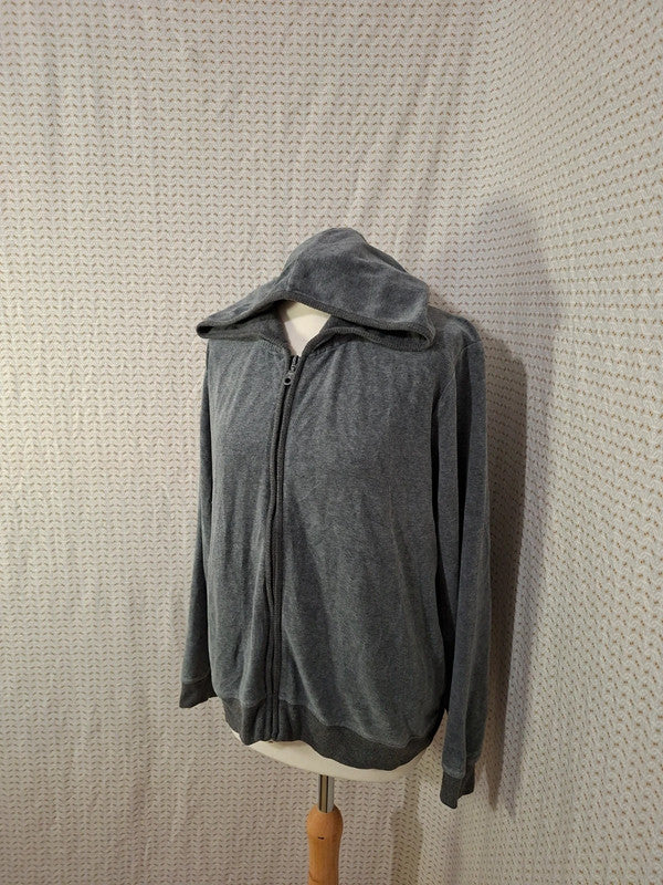 Sweat à capuche gris Monoprix - Taille 4XL - 48