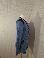 Gilet bleu et noir Mademoiselle-Élégance - Taille M - 38