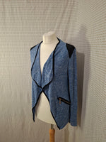 Gilet bleu et noir Mademoiselle-Élégance - Taille M - 38