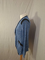 Gilet bleu et noir Mademoiselle-Élégance - Taille M - 38