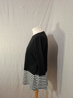 Pull léger noir rayé Shein - Taille L - 40