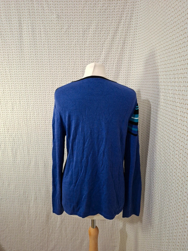 Pull noir à motifs Christine Laure - Taille XL - 42