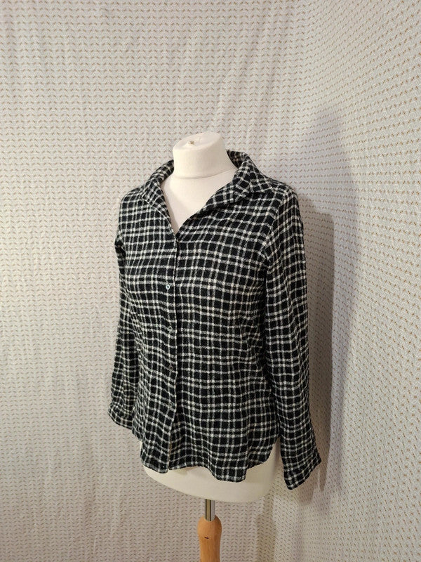 Chemise noir à carreaux Pomandere - Taille S - 36