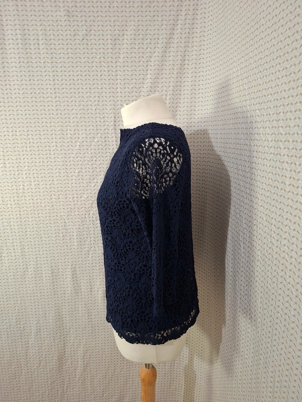 Top bleu marine - marque inconnue - Taille S - 36