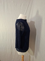 Top bleu marine - marque inconnue - Taille S - 36