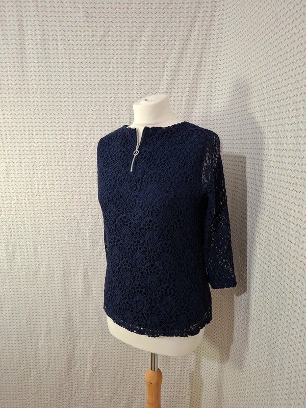 Top bleu marine - marque inconnue - Taille S - 36