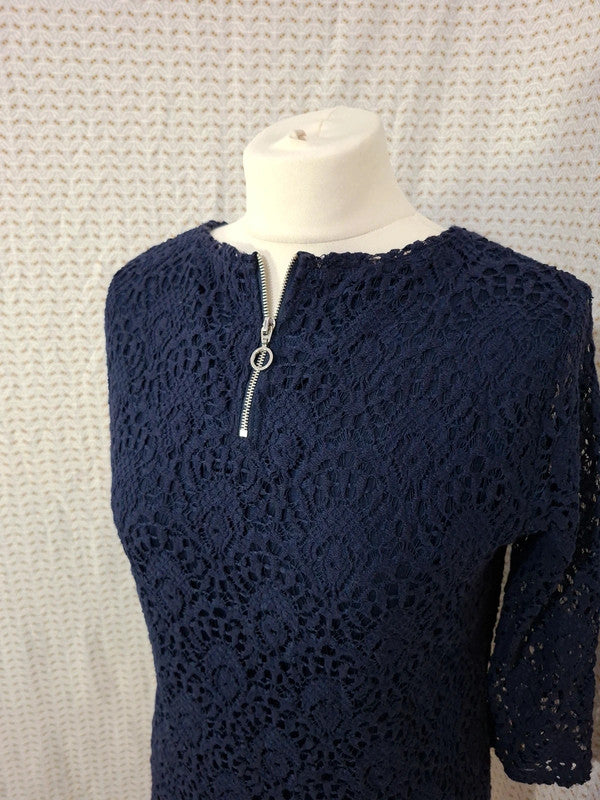 Top bleu marine - marque inconnue - Taille S - 36