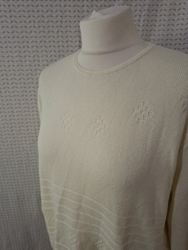 Pull blanc I.Odena - Taille 2XL - 44