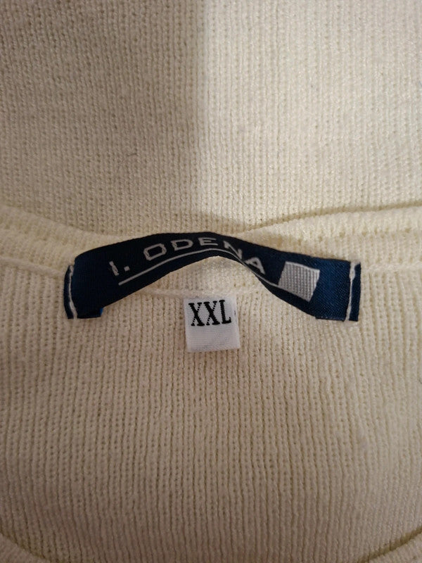 Pull blanc I.Odena - Taille 2XL - 44