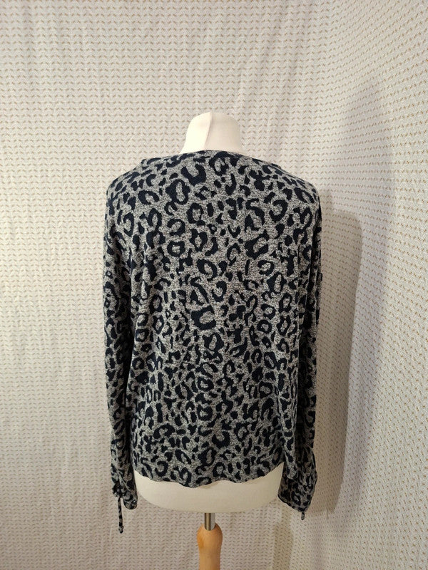 Pull léopard noir Promod - Taille M - 38