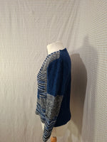 Pull bleu et blanc I.Odena - Taille S - 36