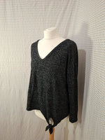 Pull col V noir Yessica - Taille S - 36