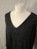 Pull col V noir Yessica - Taille S - 36