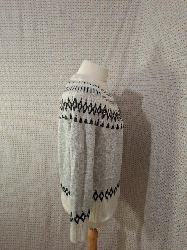 Pull blanc Camaïeu - Taille M - 38