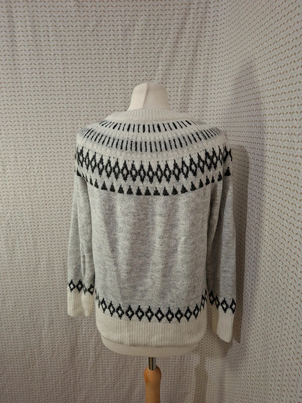 Pull blanc Camaïeu - Taille M - 38