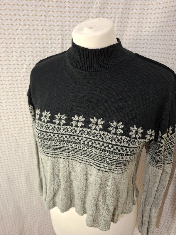 Top pull noir et gris Kookai - Taille M - 38