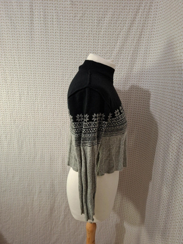 Top pull noir et gris Kookai - Taille M - 38