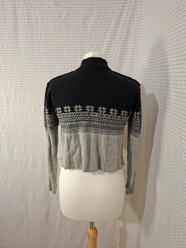 Top pull noir et gris Kookai - Taille M - 38