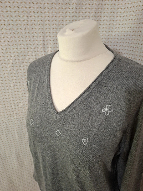 Pull gris Christine Laure - Taille M - 38