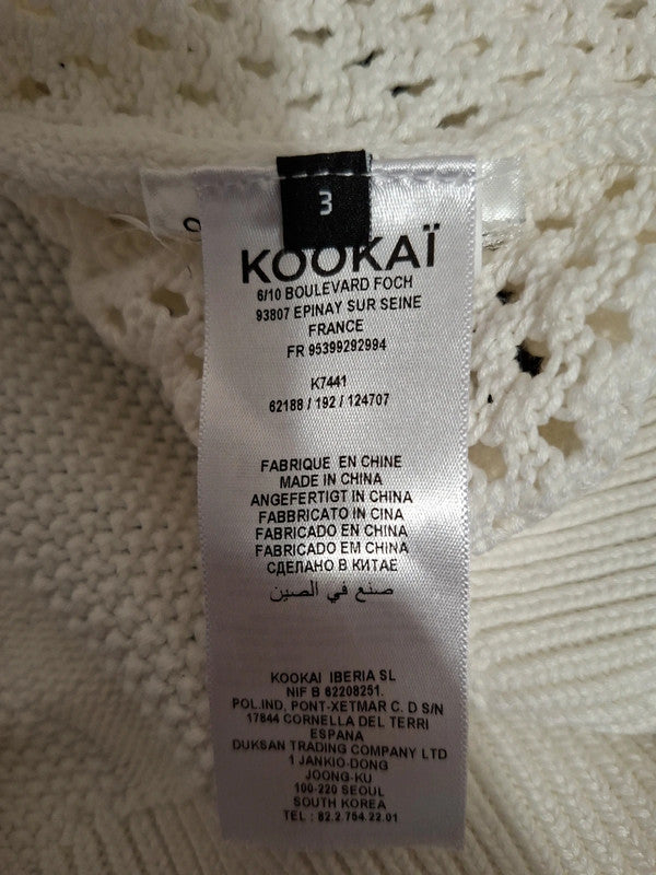 Pull blanc Kookaï - Taille M - Taille 38