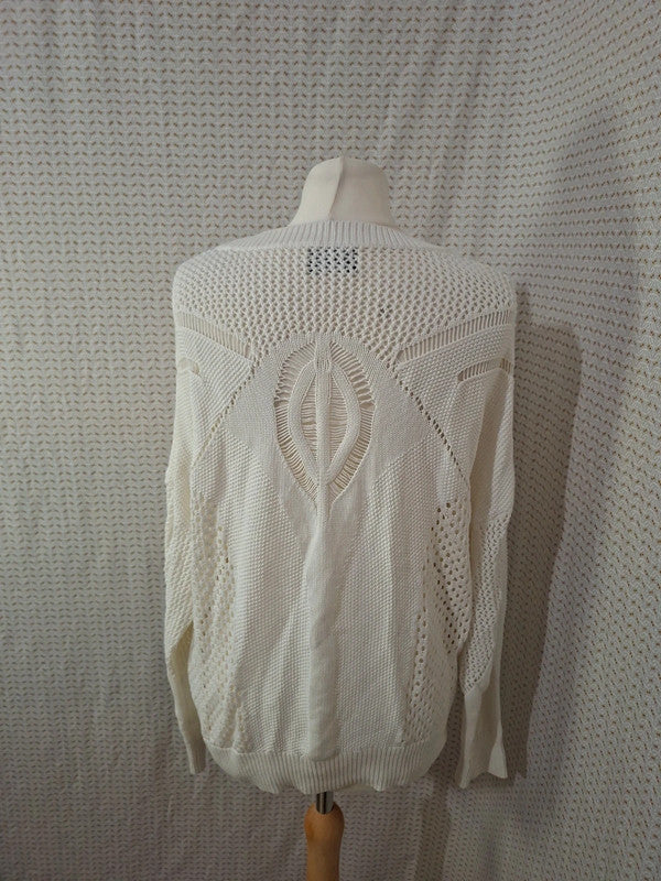 Pull blanc Kookaï - Taille M - Taille 38