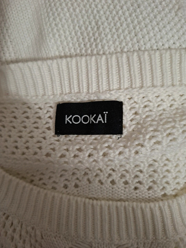 Pull blanc Kookaï - Taille M - Taille 38