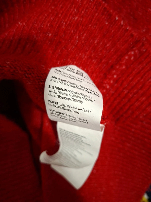 Pull rouge ove size Pimkie - Taille XS - 34