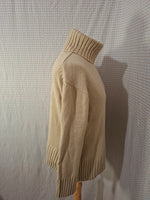 Pull beige col roulé H&M - Taille S - 36